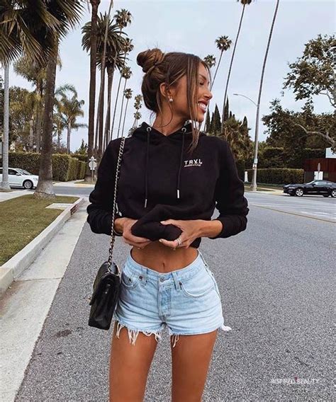 Stylish Summer Denim Shorts Outfit Ideas Inspired Beauty