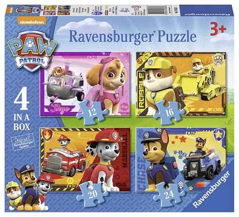 Ravensburger Paw Patrol 4 In Box 12 16 20 24 Piece Jigsaw
