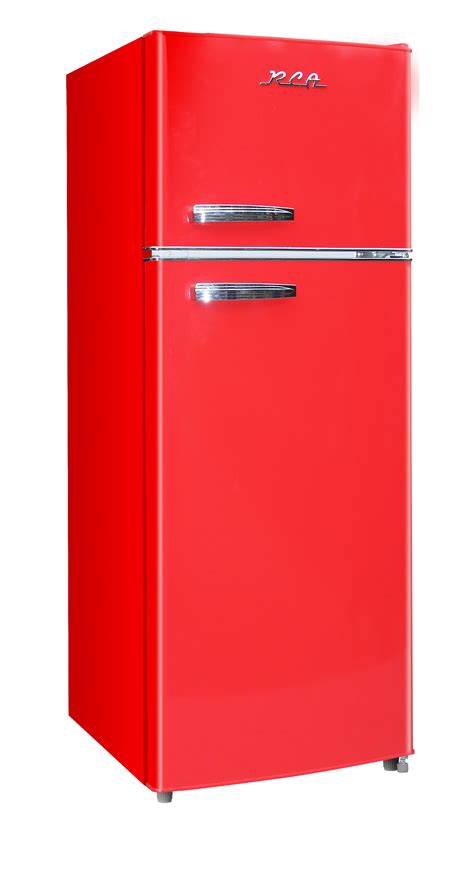 Buy Rca 7 5 Cu Ft Top Freezer Refrigerator In Red Retro Rfr786 Online At Lowest Price In