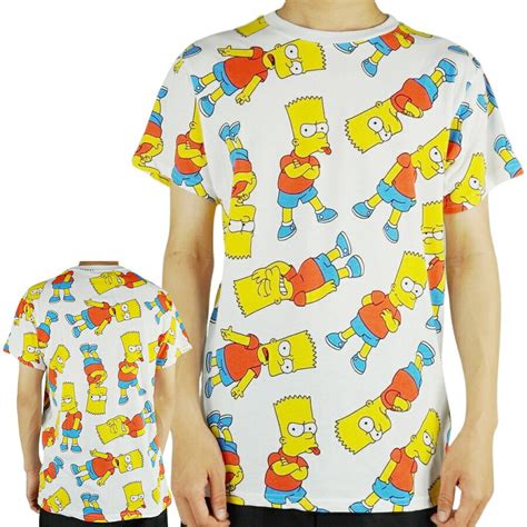 【楽天市場】メンズ Tシャツ【クリックポスト対応可】the Simpsons Patterned Teeシンプソンズ パターンtシャツ 総柄