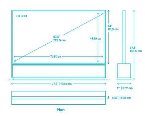 60 Inch Tv Dimensions And Guidelines With Drawings 44 Off