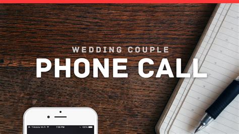 Initial Call With A Wedding Couple Youtube