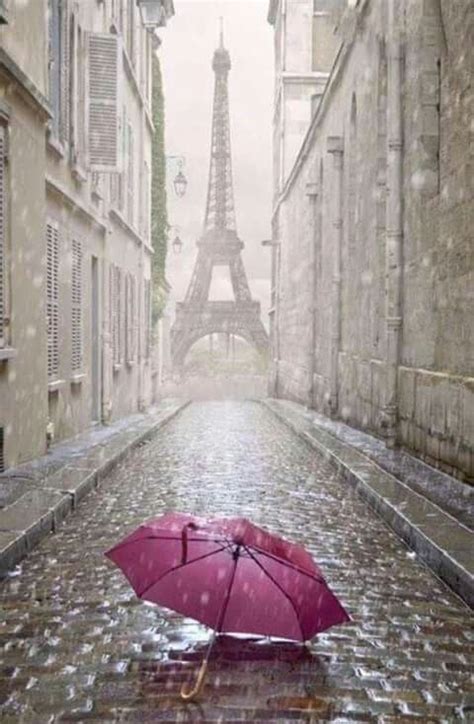 París Bajo La Lluvia Torre Eiffel Torres París