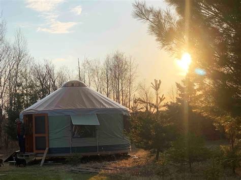 Hemlock Yurt Near Duluth Mn Yurts For Rent In Esko Minnesota