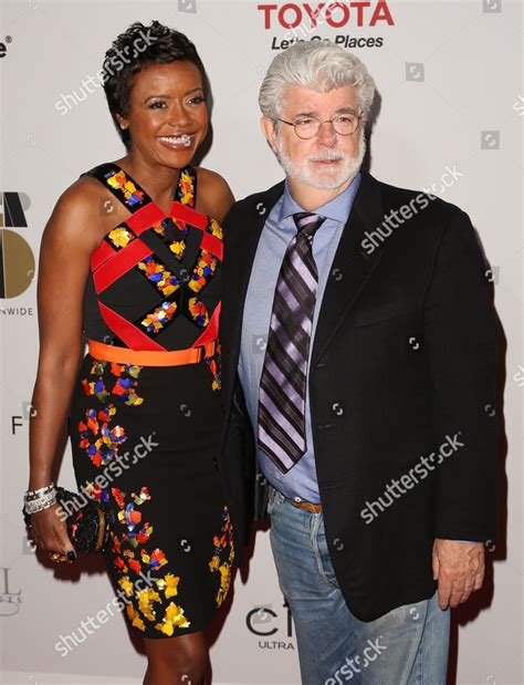 George Lucas Wife Mellody Hobson Seen Editorial Stock Photo Stock