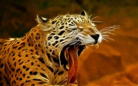 Aw Leopard Beauty Fractalius Animals Hd Wallpaper Peakpx