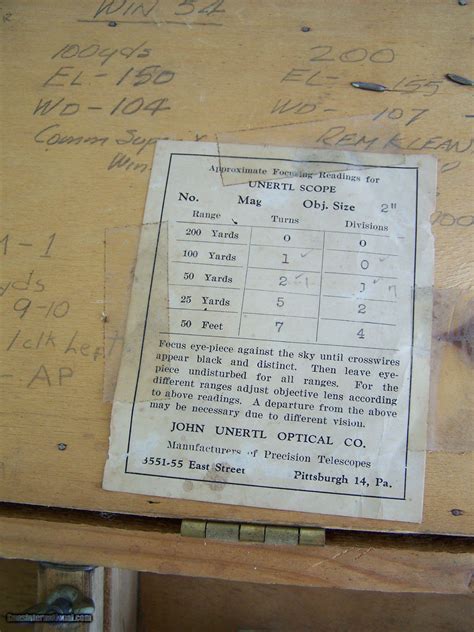 John Unertl 24x Scope In Original Box