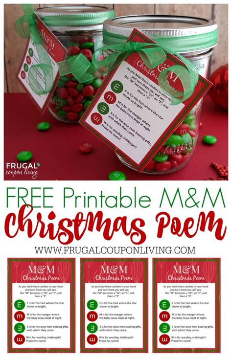 That means if you click and buy, i may receive a small commission. M&M Christmas Poem | Christmas poems, Homemade christmas, Edible christmas gifts