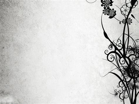 Elegant Black And White Floral Backgrounds