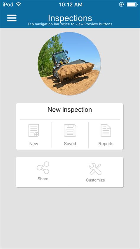 Construction Equipment Inspection App