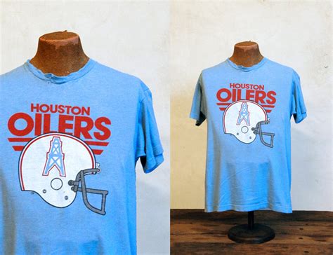 1980s Vintage Houston Oilers T Shirt Football Titans