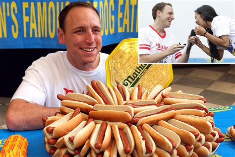 People who liked joey chestnut's feet, also liked Joey Chestnut is focused on gobbling wieners after splitting from fiancee