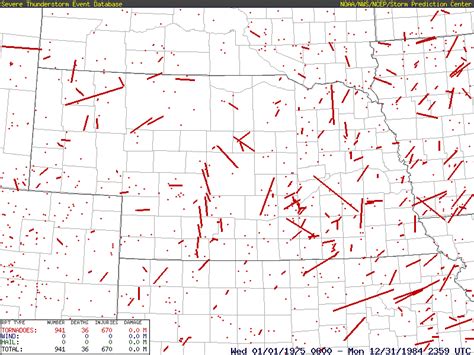 Nebraska Tornadoes 1975 To 1984 Extreme Weather Nebraska