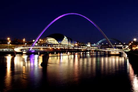 Newcastle Gateshead At Night By Gailjohnson On Deviantart