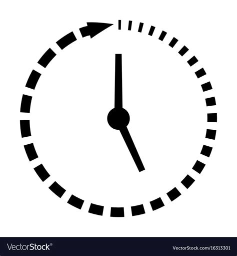 Passage Of Time Icon Clock Missing Time Royalty Free Vector