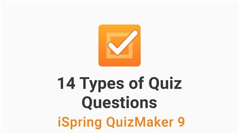 14 Types Of Quiz Questions To Use In Your Elearning Course Youtube