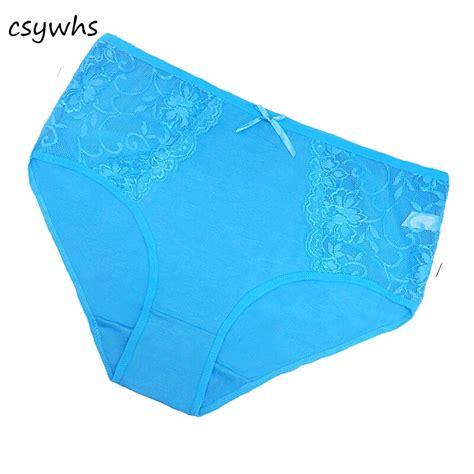 Csywhs 5pcspack Plus Size Sexy Women Lace Panties Cotton Underwear