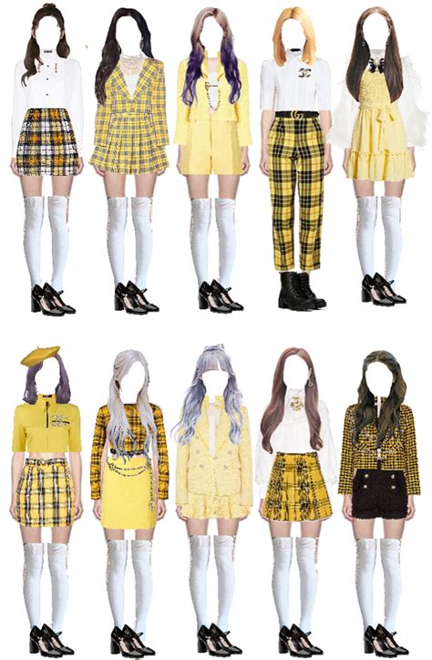 Twice I Cant Stop Me Inspiration Yellow💛 Outfit Ideas Kpop Outfits Kpop Fashion Outfits