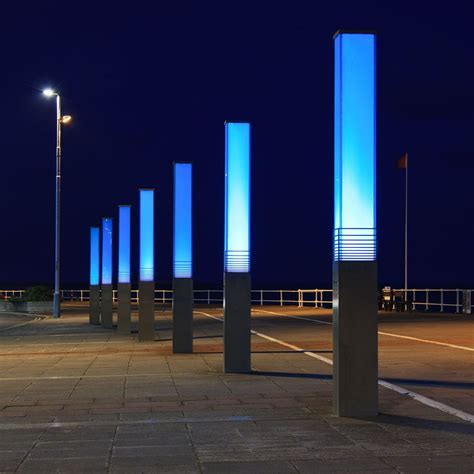 Seafront Light Columns Landscape Lighting Design Urban Lighting