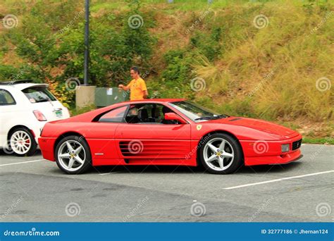 Red Italian Sports Car Front Side View Editorial Photo Image 32777186
