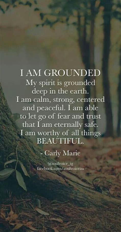 I Am Grounded The Words Words Of Wisdom Mantras Positive Thoughts