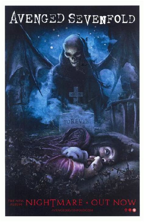 Share (now your nightmare comes to life). AVENGED SEVENFOLD NIGHTMARE 2010 PROMO POSTER CD ALBUM ...
