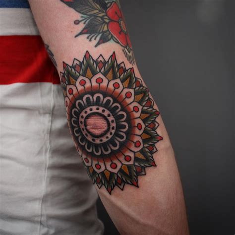 Traditional Elbow Tattoo