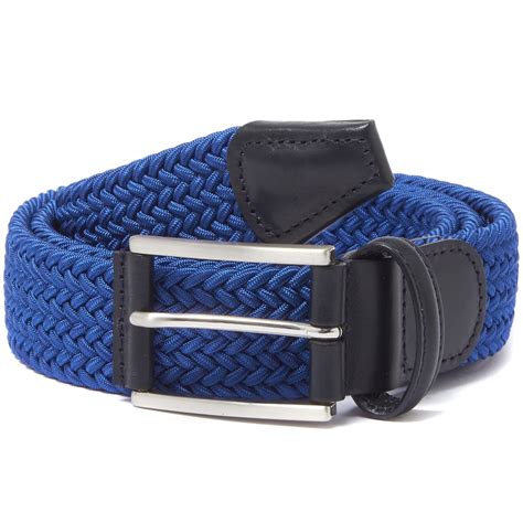 Andersons Belts Woven Belt Blue B0461