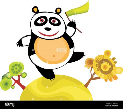 Ilustración Vectorial De Un Lindo Panda Imagen Vector De Stock Alamy