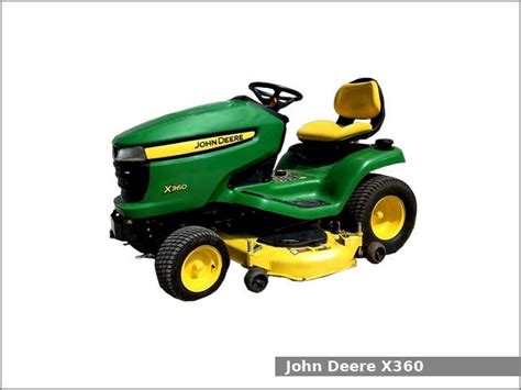 John Deere X360 Garden Tractor Review And Specs Tractor Specs