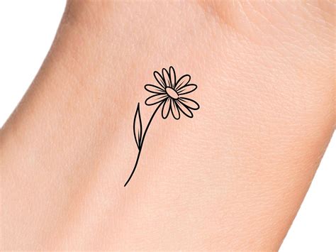 Details More Than Minimalist Daisy Tattoo Small In Eteachers