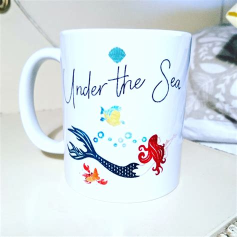 Under The Sea Little Mermaid Mug Disney Inspired Princess Etsy