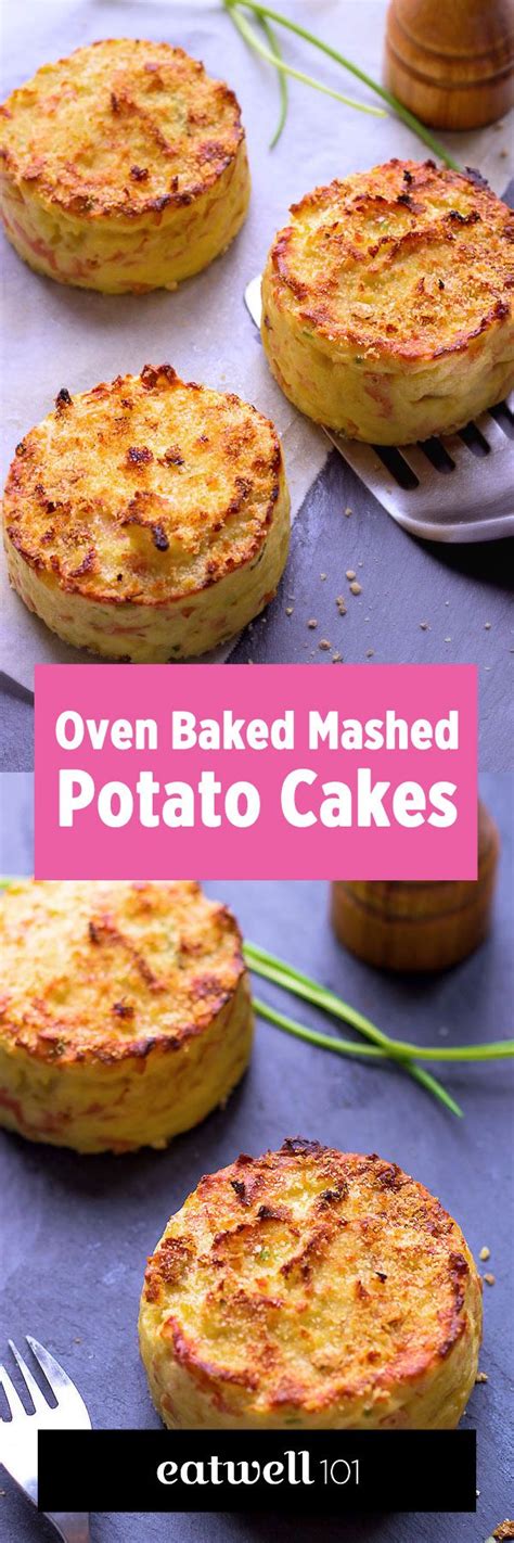 Oven Baked Mashed Potato Cakes — Eatwell101