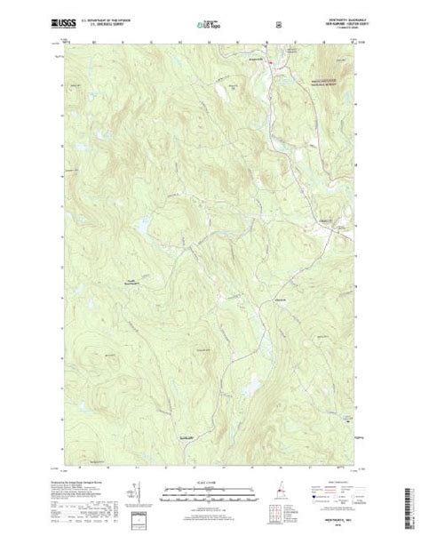 Mytopo Wentworth New Hampshire Usgs Quad Topo Map