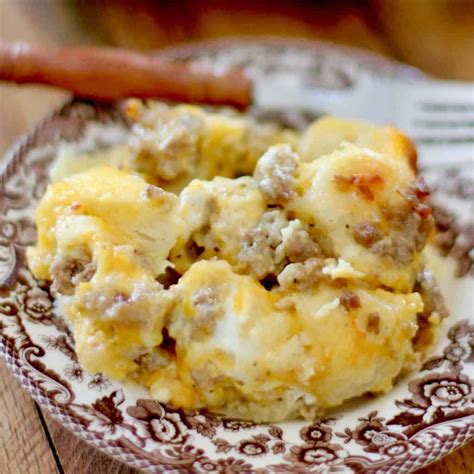 Sausage Egg Cheese Biscuit Casserole Recipe Breakfast Recipes