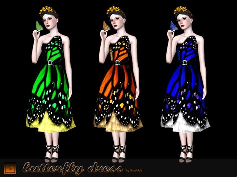 The Sims Resource Butterfly Dress
