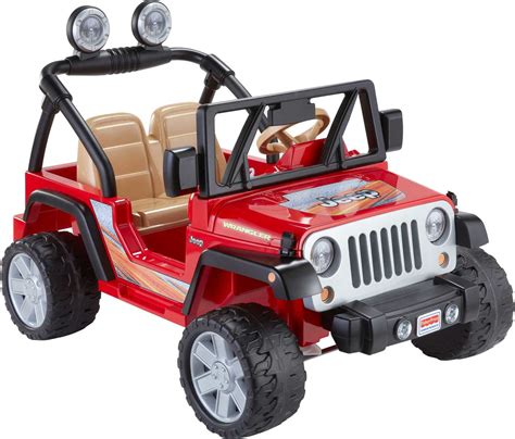 Power Wheels Jeep Wrangler 12 Volt Battery Powered Ride On Toy Vehicle With Charger Seats 2