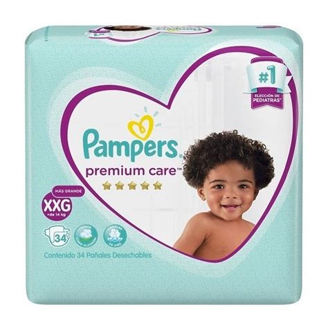 PaÑal Pampers Premium Xxg Con 34 Unidades