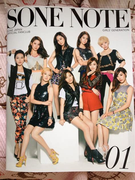 [picture] 130606 Sone Japan Official Fanclub Sone Note Vol 1 Cover ~ Girls