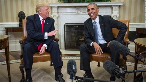 Pics Make Obama Trump Meeting Seem Less Awkward Cnnpolitics