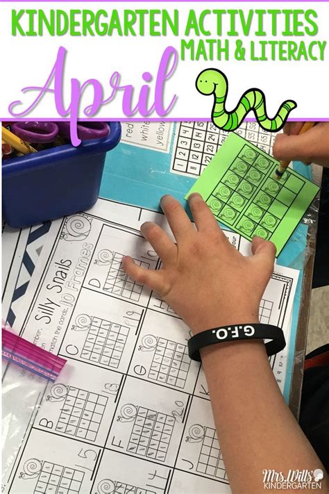 Kindergarten Math Centers And Literacy Centers Spring And Easter April