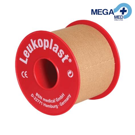 Tela Adhesiva Leukoplast Beige 5 Cm X 5 M Carrete Rojo Bsn