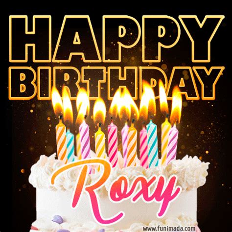 Roxy Animated Happy Birthday Cake Gif Image For Whatsapp Download On Funimada Com