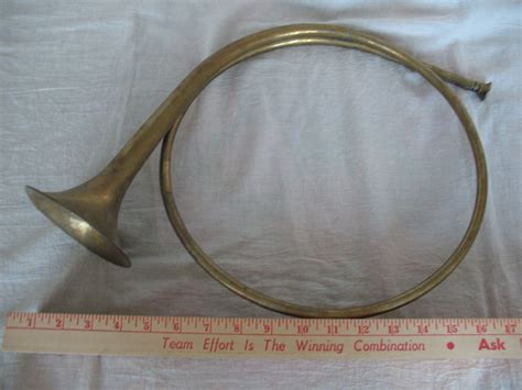 Vintage Brass Bugle Horn French Horn Hunting Horn