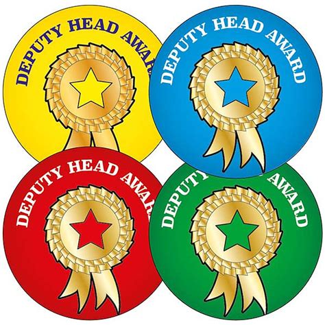 Deputy Head Award Stickers Pupil Reward 35 Stickers