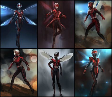 Original Wasp Concept Arts For Ant Man They Picked The First One