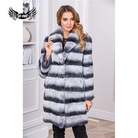Buy Womens Natural Furs Coats Thick Warm Winter Thick