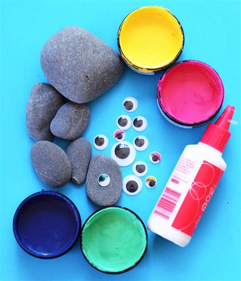 Easy Painted Rock Monsters Kiwi Families