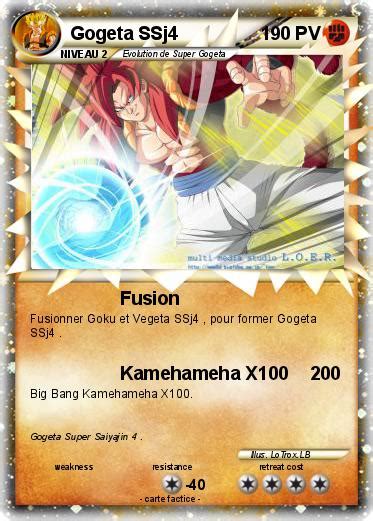 Pokémon Gogeta Ssj4 194 194 Fusion Ma Carte Pokémon