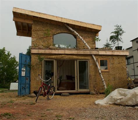 Solar Tiny Container House Built With Cob